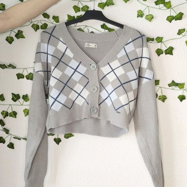Cardigan Hollister Grigio