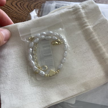 Bracelet de perles avec cœur