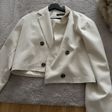 Blazer court beige