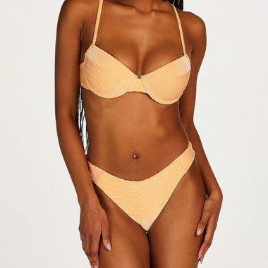 Hunkemöller Bikini-Top orange gestreift 90G