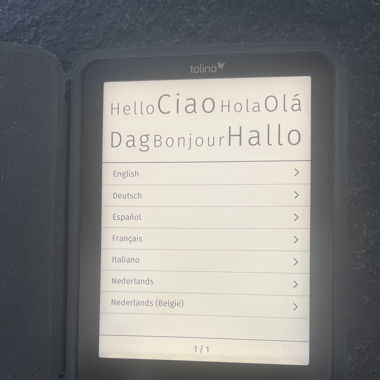 Tolino mit Schutzhülle 