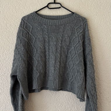 Stradivarius-Grau-Pullover