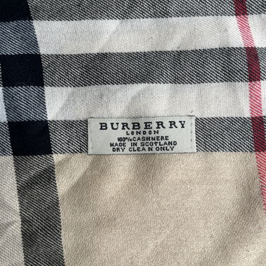 Burberry checked cashmere scarf