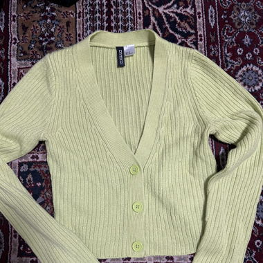 Croped strickjacke