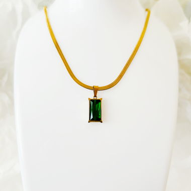 EMERALD Gold Halskette - 18k vergoldet