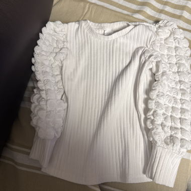 White Ruffle Top (7 years)