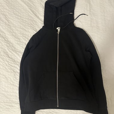 Hoodie zippé noir