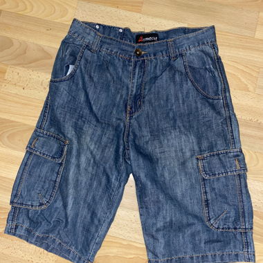 denim cargo shorts 