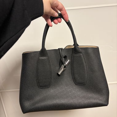Sac en cuir noir