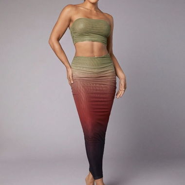 Ensemble jupe tube 2 pieces