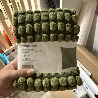 Coussin décoratif vert 60x60