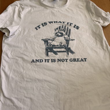 T-Shirt 'It is what it is and it is not great'