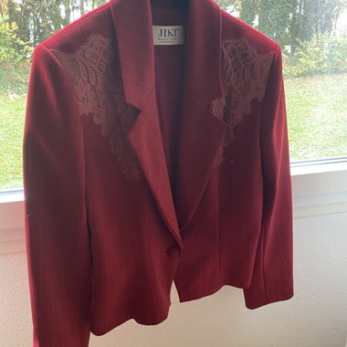 Embroidered Red/Maroon Jacket