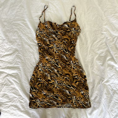 Animal Print Mini Dress 