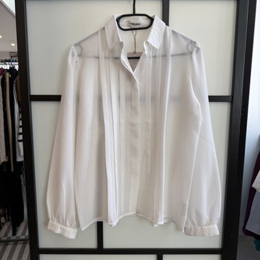 Sheer White Blouse