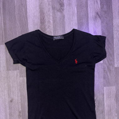 Polo black with red 