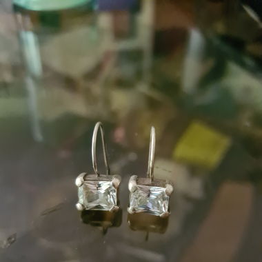 Vintage 925 Silber Ohrringe 