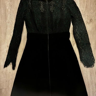Abito nero/pizzo Sandro Tg.1