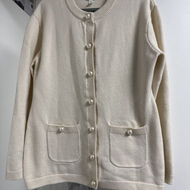 Gilet en maille beige