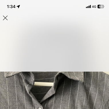 Chemise rayée oversize à boutons