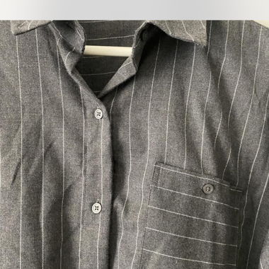Chemise rayée oversize à boutons