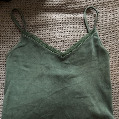 cute green Brandy Melville top