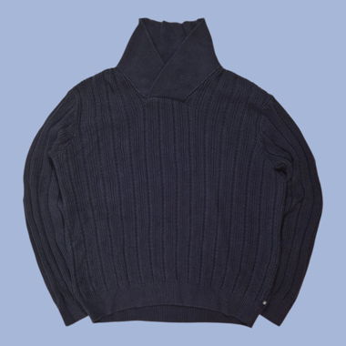 Pull Bleu Chaps Polo Ralph Lauren en Maille Câble