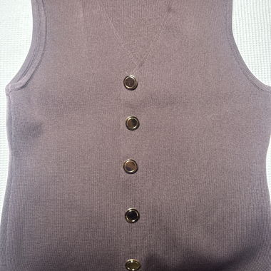 Gilet in maglia senza maniche