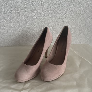 Scarpe con tacco rosa