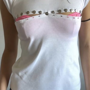 Violet Top with Buttons
