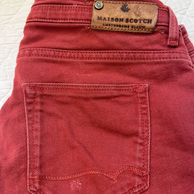Maison Scotch trousers red Weite 27/Length 34