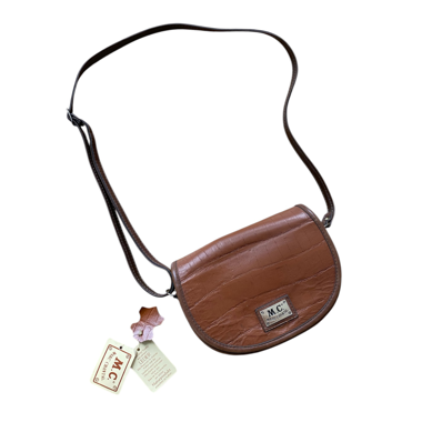 Borsa vintage in pelle marrone 