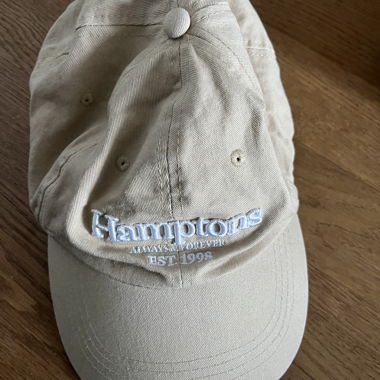 Beige baseball cap "Hamptons"