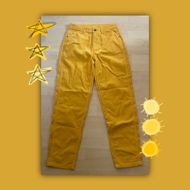 yellow manchester pants