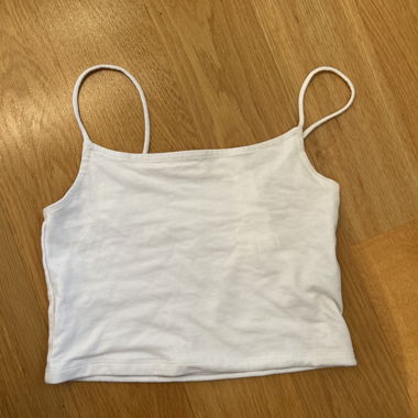 White spaghetti strap top