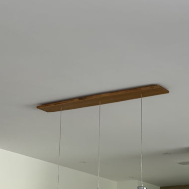 3-flammige Pendelleuchte Holz