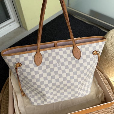 Sac Neverfull MM,  Toile Damier Azur
