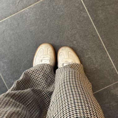 Houndstooth casual pants