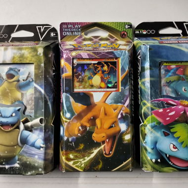 Lotto mazzi Pokemon Blastoise Charizard Venusaur