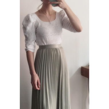 Stricktop mit Puffärmeln