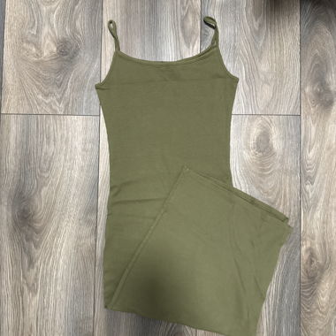 Midikleid khaki