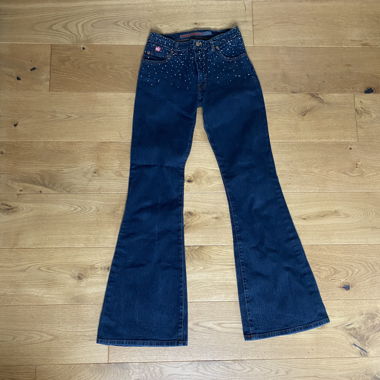 Y2K jeans with gems