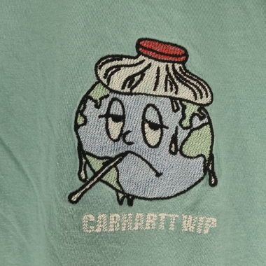 Carhartt WIP Light Blue T-Shirt Logo Tee
