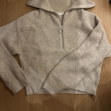 H&M Strickpullover mit Reissverschluss