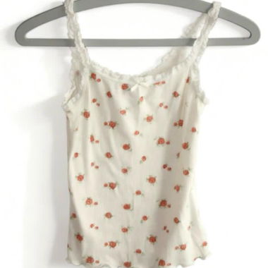 Blumiges Spaghetti-Top