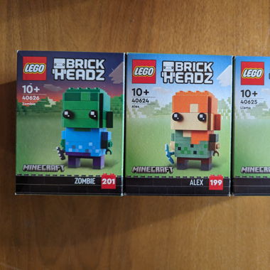 Lego Minecraft Brickheadz 40624 40625 NEU+OVP EOL