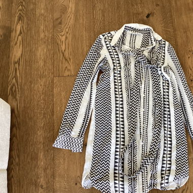 Pattern blouse dress