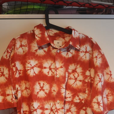 Hemd Blumen H&M Kurzarm