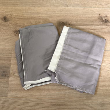 Parure de lit gris et blanc 160x210cm