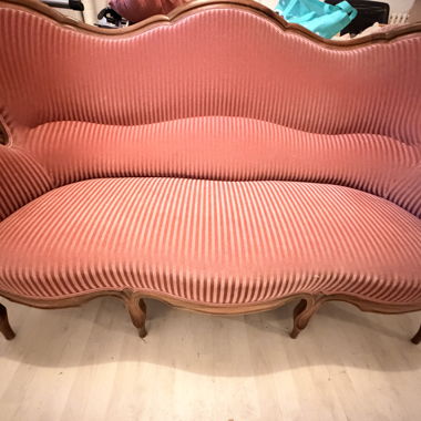 Vintage Sofa mit Stoffbezug